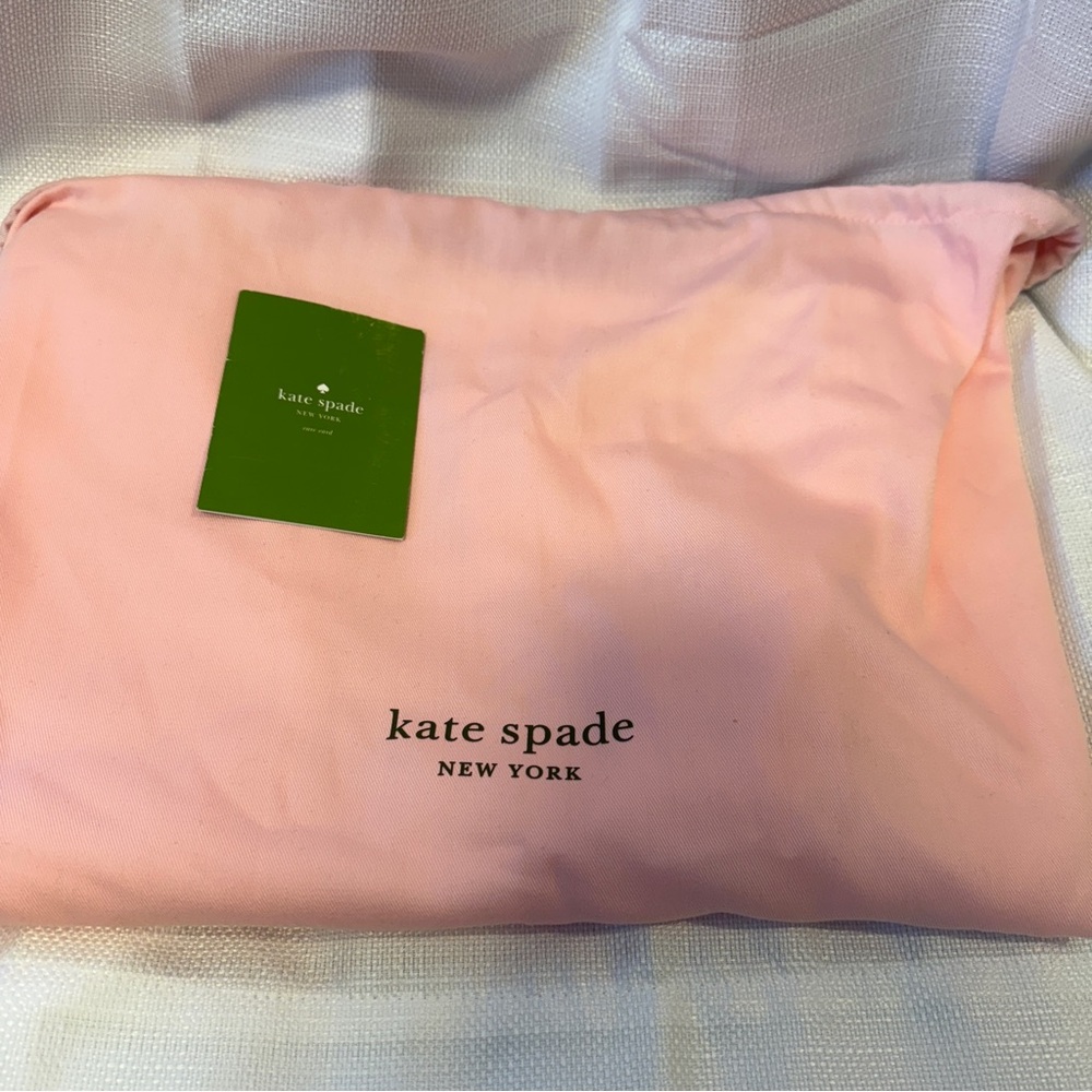 Kate Spade Stevie Jacquard Shoulder Bag Black Pink White Rare Classic Tote - Picture 11 of 11